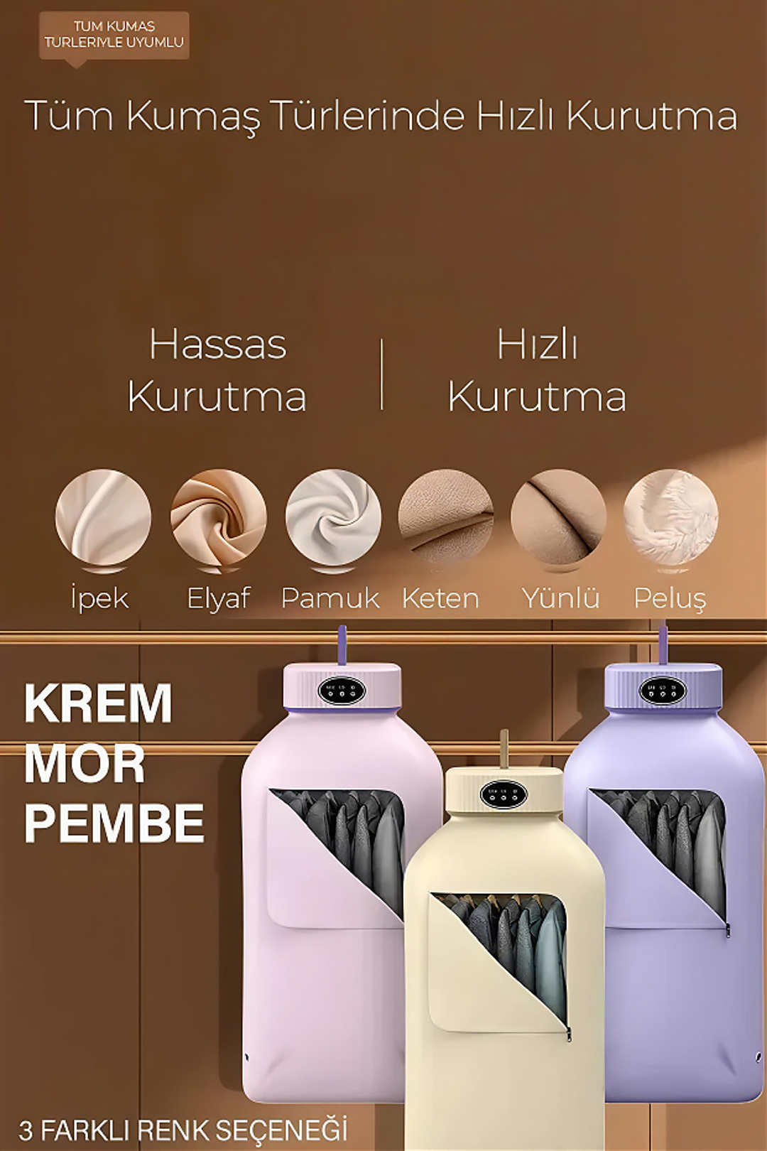 NuvixDry - Taşınabilir Katlanabilir Kurutma Makinesi