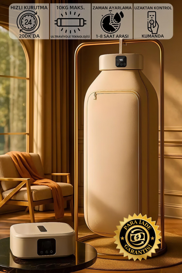 NuvixDry - Taşınabilir Katlanabilir Kurutma Makinesi